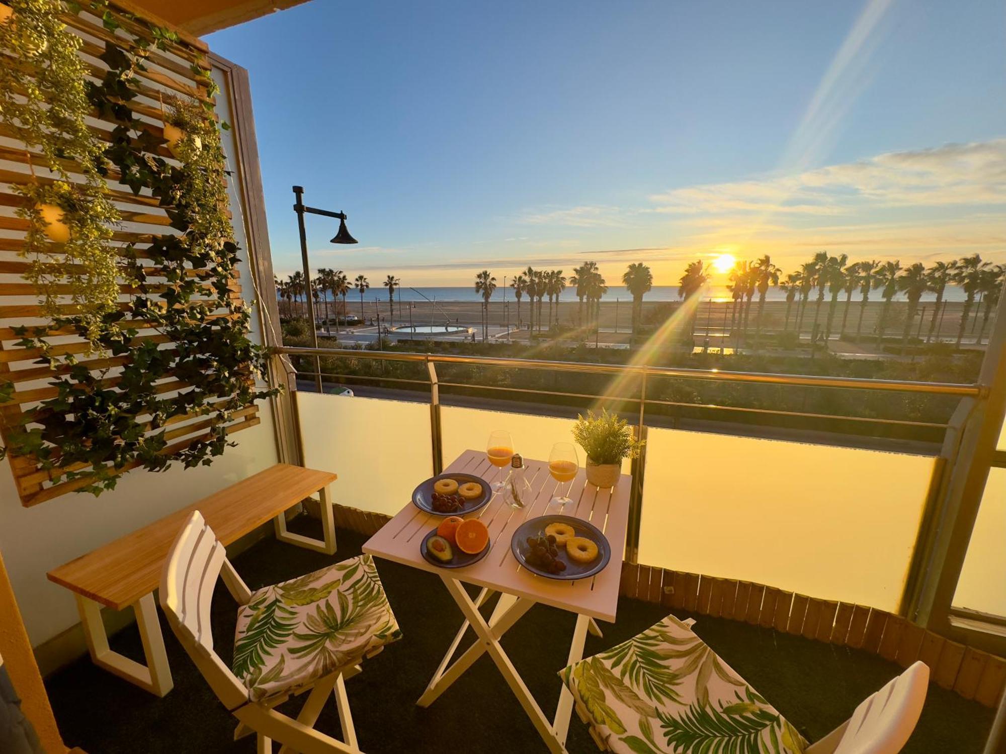 Apartamento Primera Linea De Mar 瓦伦西亚 外观 照片