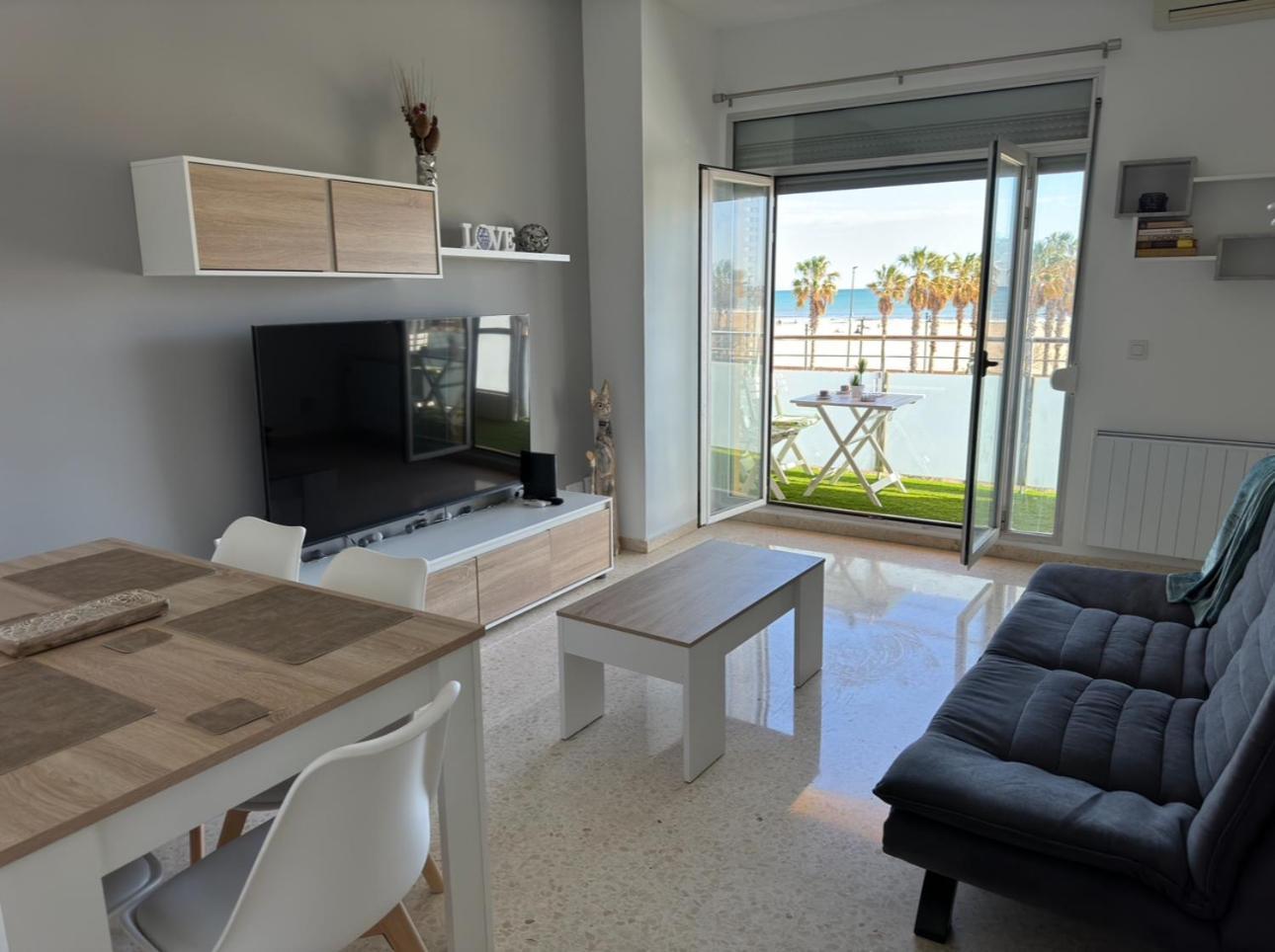 Apartamento Primera Linea De Mar 瓦伦西亚 外观 照片